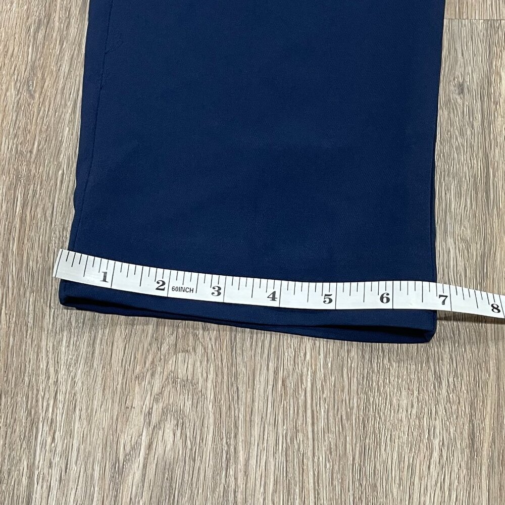 NWT Women's Sz. 2 Navy High Rise Pull-On Slimming Waist Flare Leg Pant w/Pockets - Picture 16 of 16